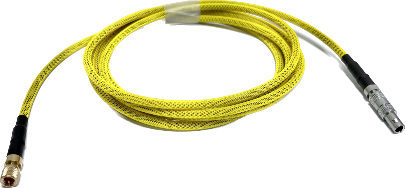 Berg Flame Yellow LEMO 00 Straight to MD Straight, 6'ft (Feet) Ultrasonic Cable